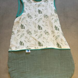 Gigoteuse été OEKO-TEX® - Feuillage Sage Bleu