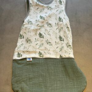 Gigoteuse été OEKO-TEX® - Feuillage Sage Gris